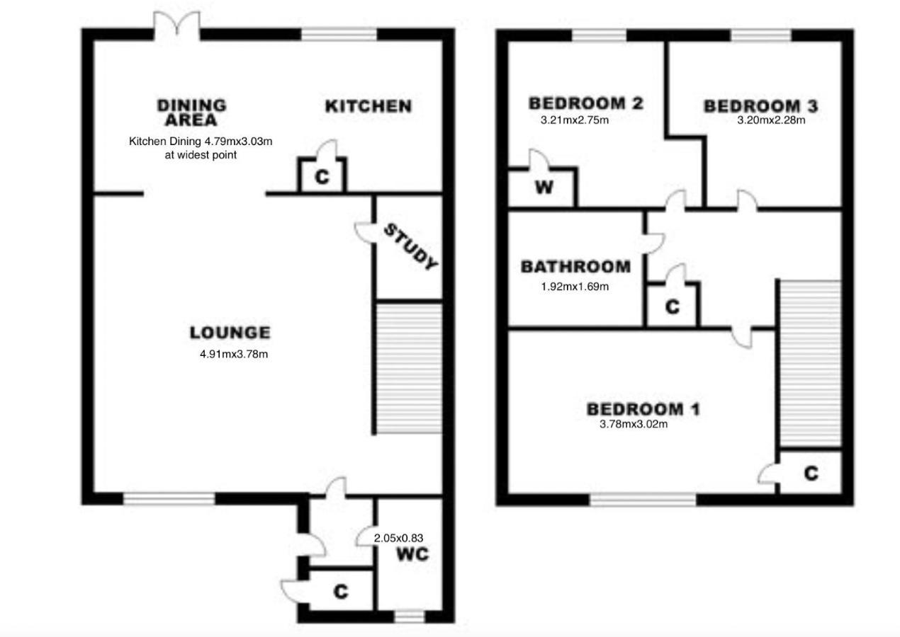 Urban Escape Glasgow Green Free Parking 20Min Walk To City Center 外观 照片